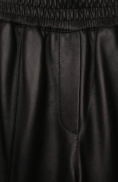 Детские кожаные брюки BRUNELLO CUCINELLI черного цвета, арт. BPTANP044C | Фото 3 (Девочки Кросс-КТ: Брюки-одежда; Материал сплава: Проставлено; Нос: Не проставлено; Материал подклада: Синтетический материал; Материал внешний: Натуральная кожа; Ростовка одежда: 12 лет | 152 см)