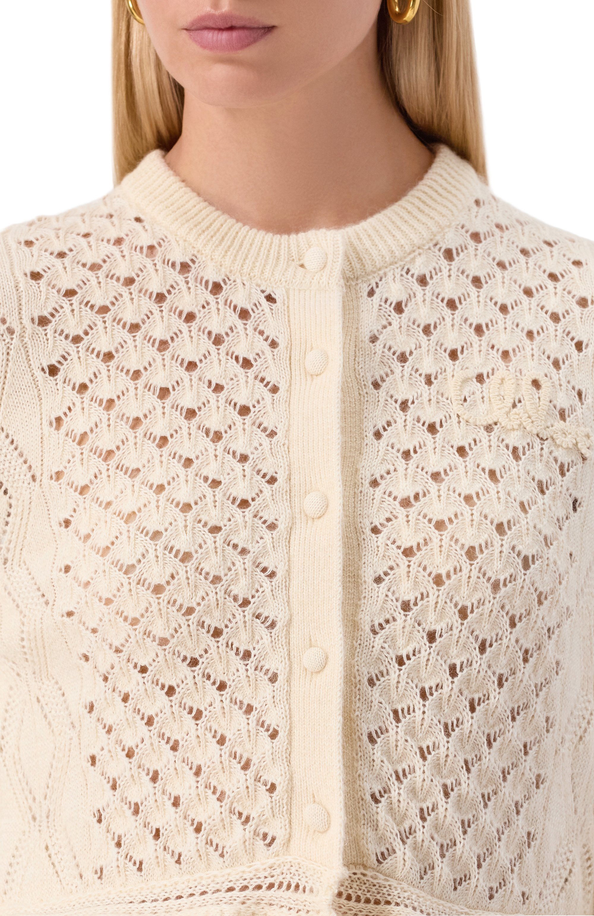 Кардиган из хлопка и шерсти CHLOÉ, арт. CH25AMC01590, фото 5