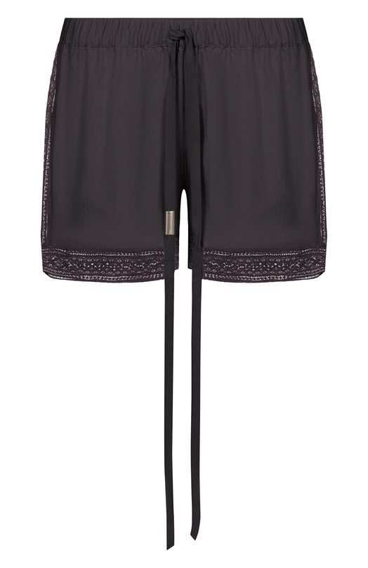 Шелковые шорты Ann Demeulemeester B0013990/FA731 Чёрный B0013990/FA731