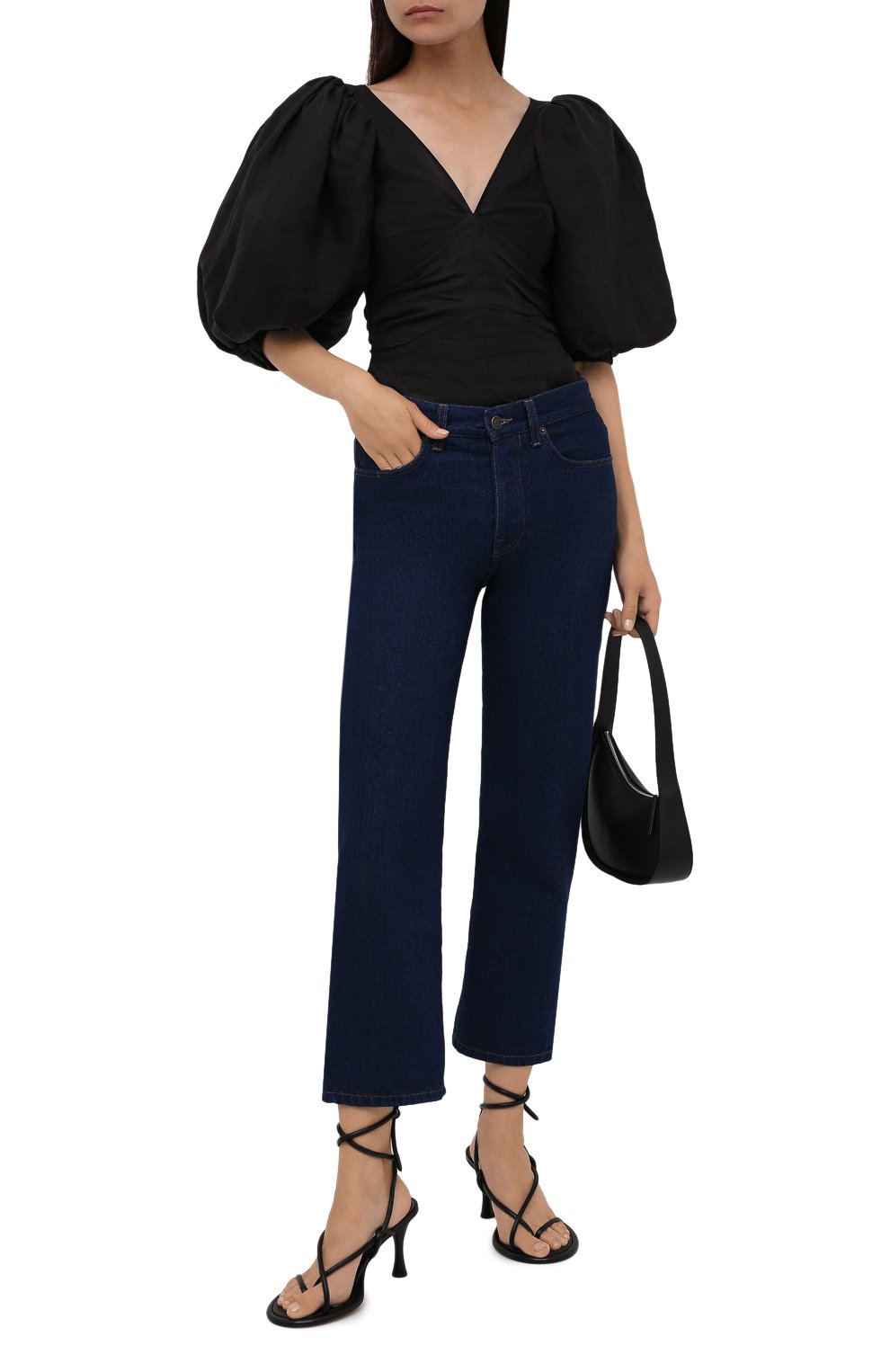 Кожаные босоножки PROENZA SCHOULER черного цвета по цене 72450 руб., арт. PS37003A/14000, фото 2 Кожаные босоножки PROENZA SCHOULER, арт. PS37003A/14000, фото 2