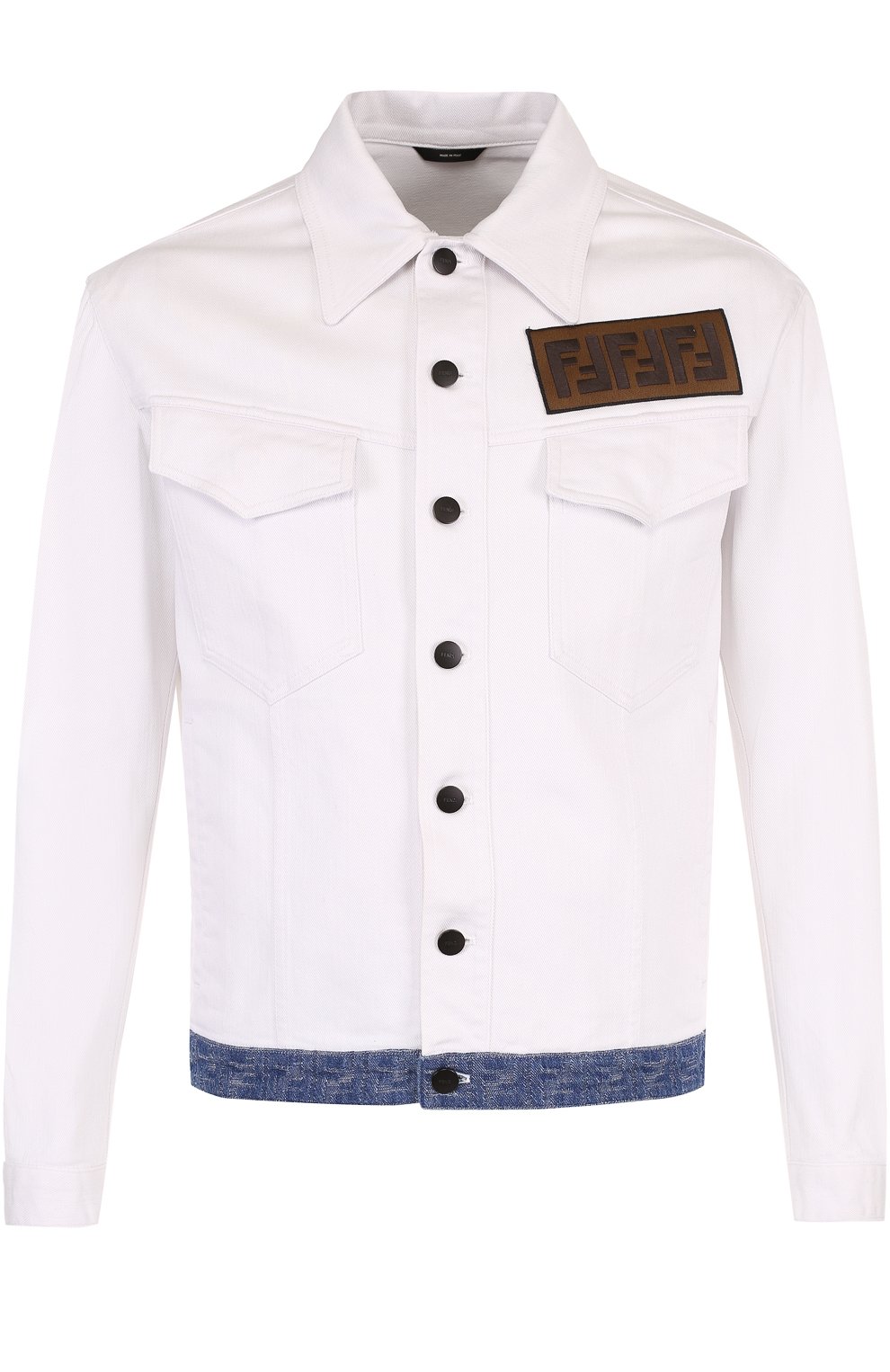 Джинсовая куртка с нашивкой FENDI, арт. FW0918 A1MT, фото 1
