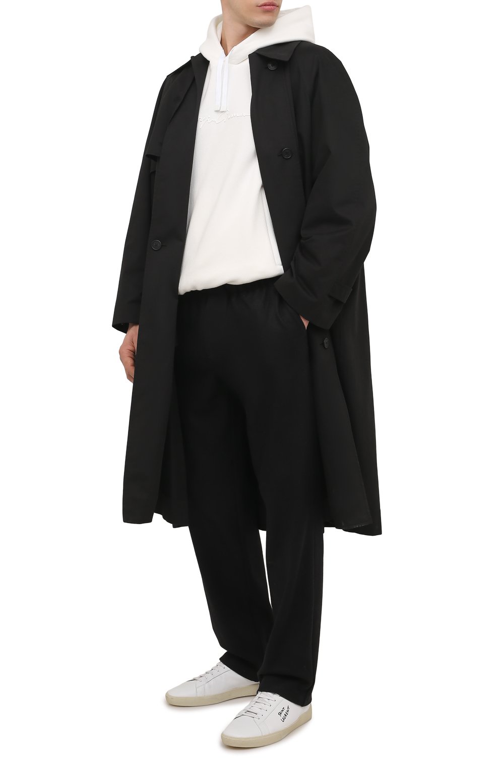 Хлопковое худи GIORGIO ARMANI белого цвета по цене 89950 руб., арт. 3LSM6G/SJL6Z, фото 2 Хлопковое худи GIORGIO ARMANI, арт. 3LSM6G/SJL6Z, фото 2