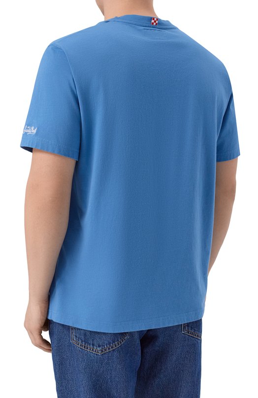 Хлопковая футболка MC2 Saint Barth ARN0001-02632I/ARN0TT Синий  ARN0001-02632I/ARN0TT Фото 4