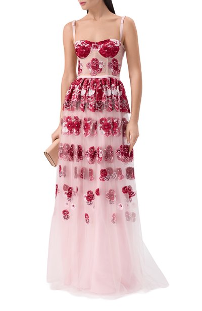 Платье GIAMBATTISTA VALLI белого цвета по цене 1075000 руб., арт. 26SSPVCA5128/44RIC, фото 2 Платье GIAMBATTISTA VALLI, арт. 26SSPVCA5128/44RIC, фото 2