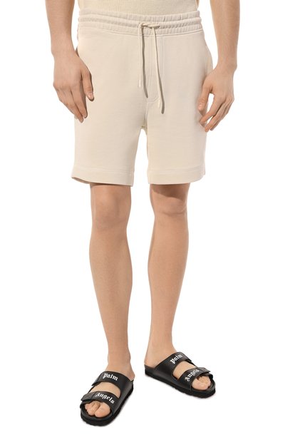 Хлопковые шорты BOSS ORANGE кремового цвета по цене 10560 руб., арт. 50468454, фото 3 Хлопковые шорты BOSS ORANGE, арт. 50468454, фото 3