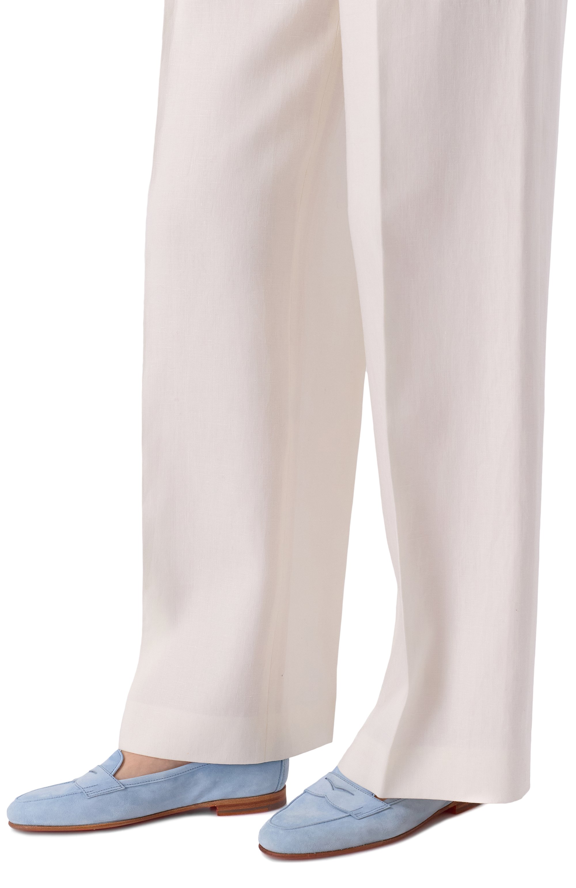 Замшевые пенни-лоферы carla SANTONI голубого цвета по цене 87550 руб., арт. WUNG71031SA4SAEA, фото 3 Замшевые пенни-лоферы carla SANTONI, арт. WUNG71031SA4SAEA, фото 3