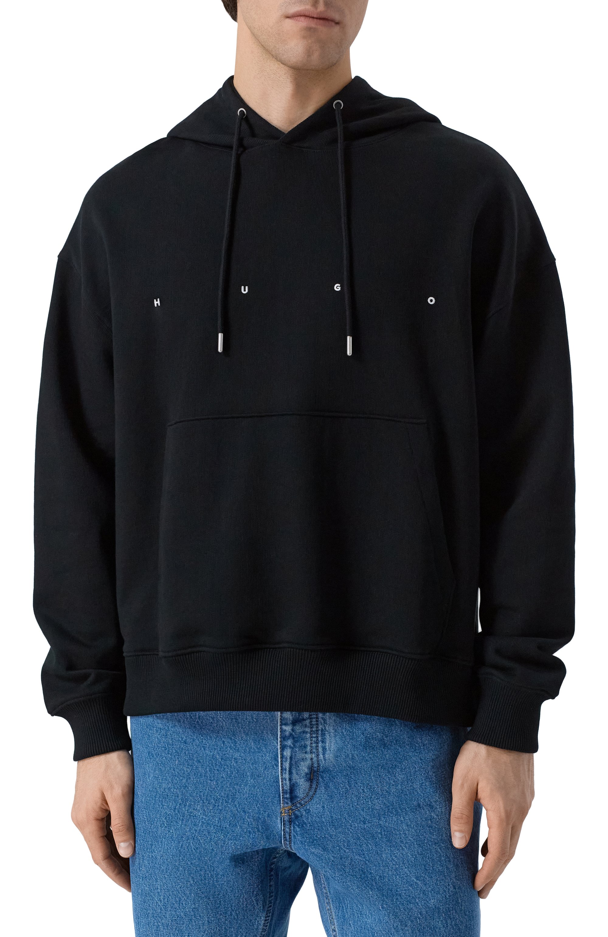 Хлопковое худи HUGO, арт. 50553348, фото 3