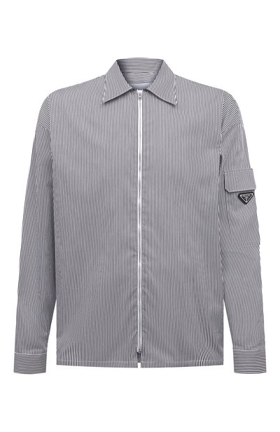 Мужская хлопковая рубашка PRADA, арт. SC588-10G7-F0967-221