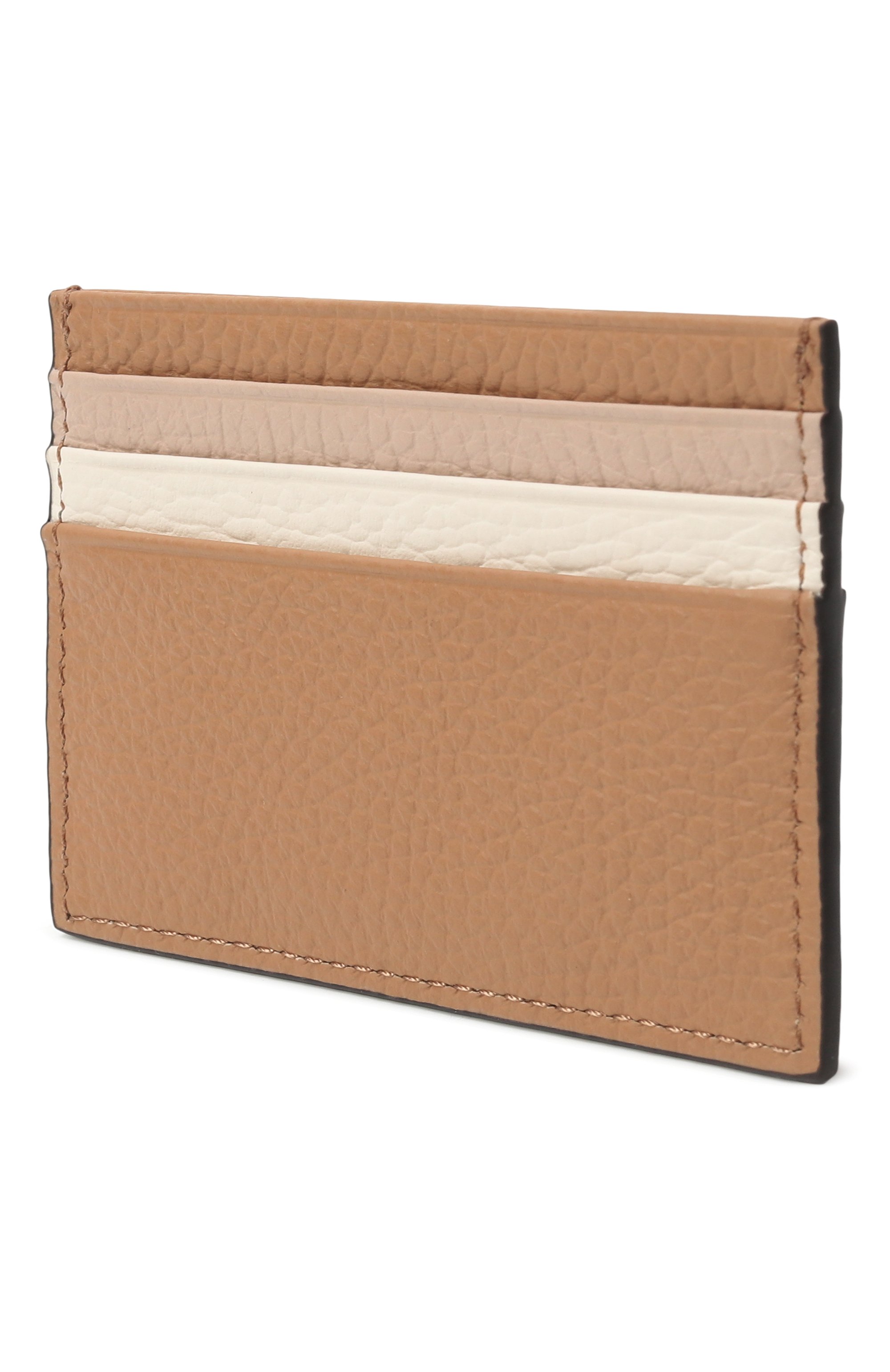 Кожаный футляр для кредитных карт COCCINELLE светло-бежевого цвета по цене 6050 руб., арт. E2M10129501, фото 2 Кожаный футляр для кредитных карт COCCINELLE, арт. E2M10129501, фото 2