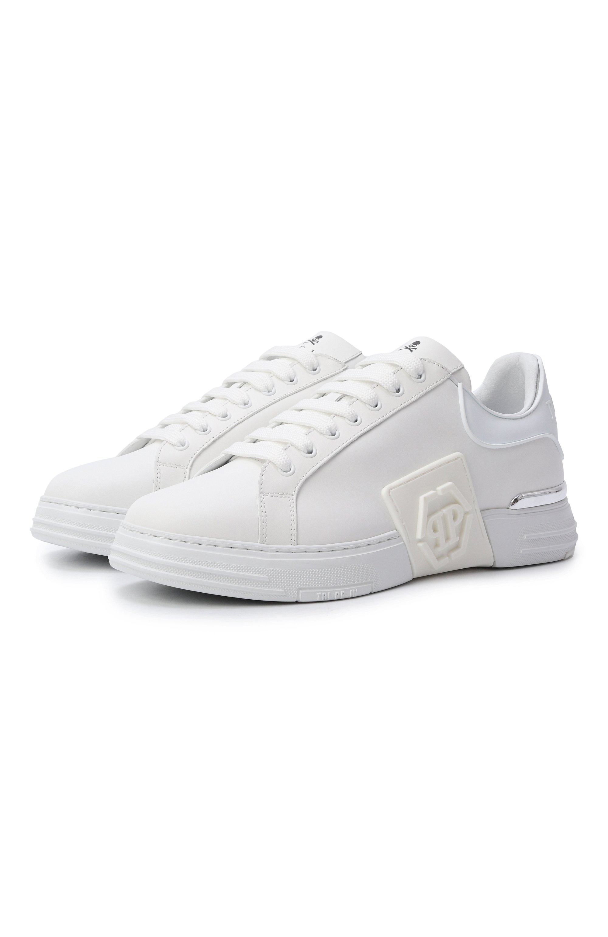 Кожаные кеды phantom kicks PHILIPP PLEIN, арт. SAFS USC0904 PLE005N, фото 1