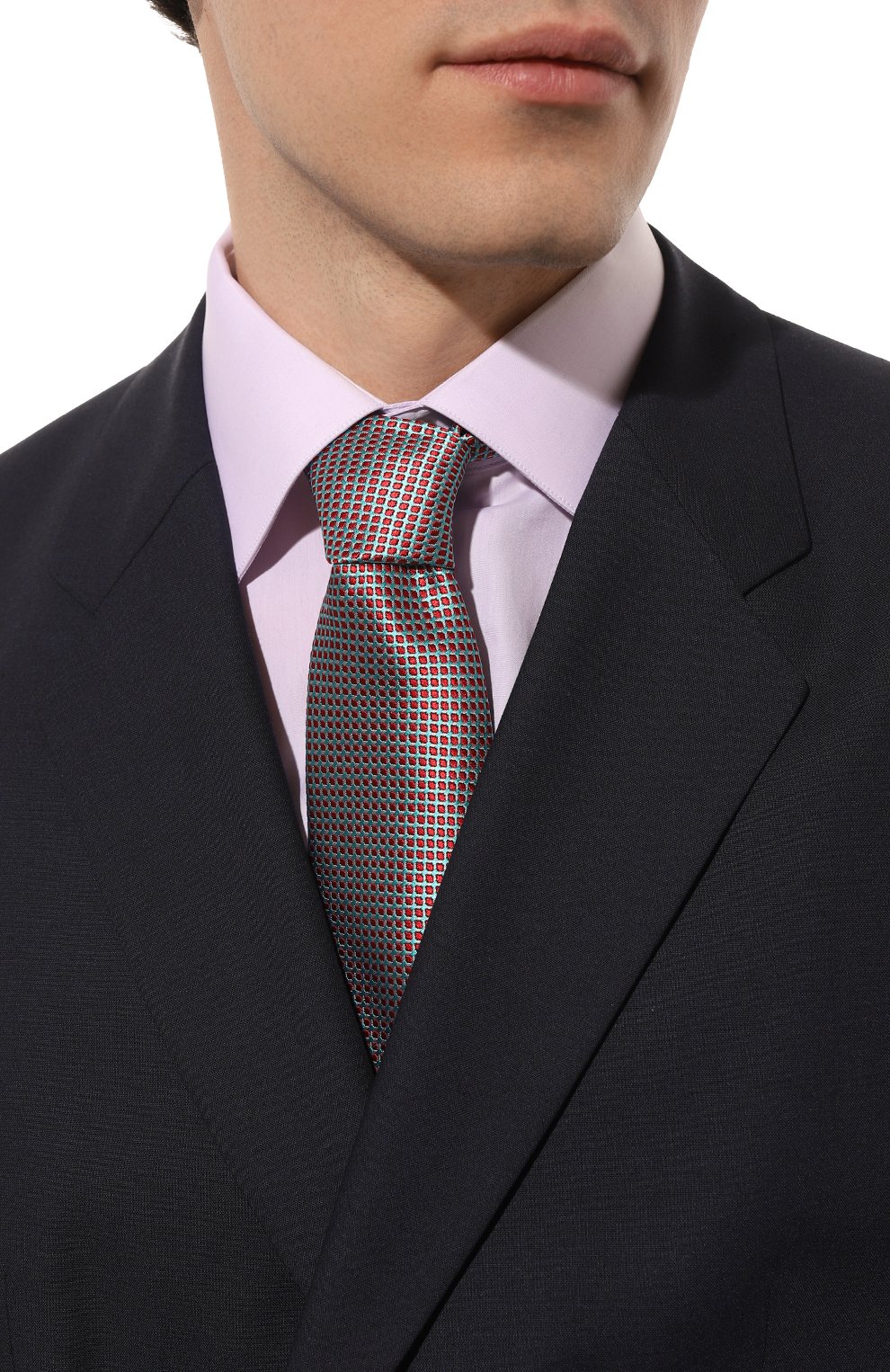 Шелковый галстук ZILLI красного цвета по цене 28800 руб., арт. 57003, фото 2 Шелковый галстук ZILLI, арт. 57003, фото 2