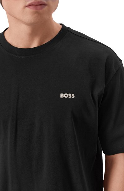 Хлопковая футболка BOSS ORANGE, арт. 50534925, фото 5