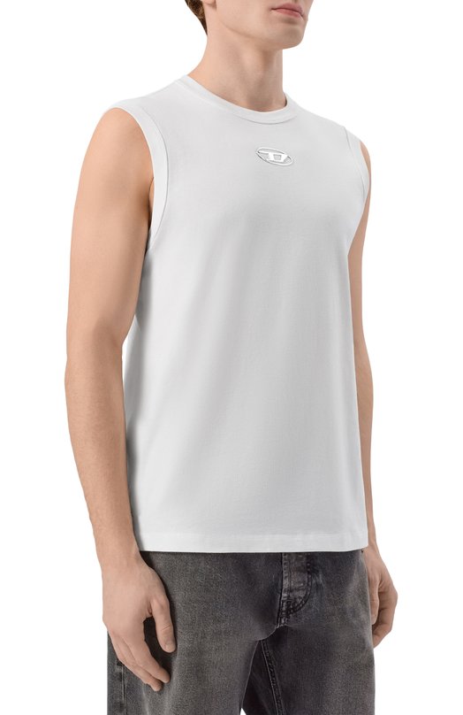 Хлопковая майка Diesel A21743/0JMBB Белый  A21743/0JMBB Фото 3