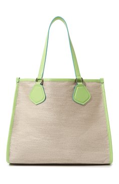 Женский сумка-тоут summer large LANCEL светло-зеленого цвета, арт. A10749 | Фото 6 (Сумки-технические: Сумки-шопперы; Материал сплава: Проставлено; Материал: Текстиль; Драгоценные камни: Проставлено; Размер: large)