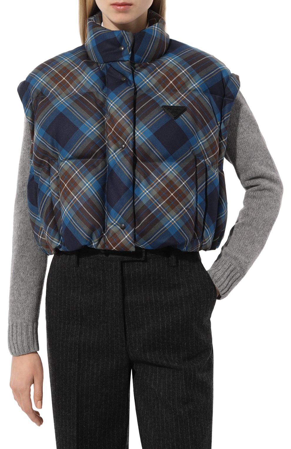 Шерстяной пуховик PRADA, арт. 291805-1X30-F0008-202, фото 6