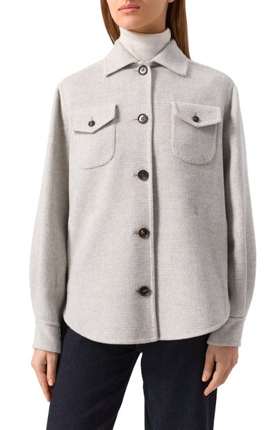 Куртка-рубашка из шерсти и кашемира KITON, арт. D58522DK0583E02, фото 3