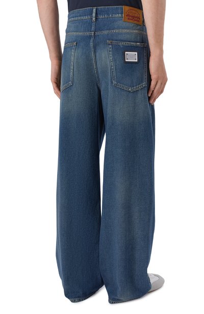 Джинсы over DOLCE & GABBANA синего цвета по цене 111500 руб., арт. GP18LD/G80V1, фото 4 Джинсы over DOLCE & GABBANA, арт. GP18LD/G80V1, фото 4