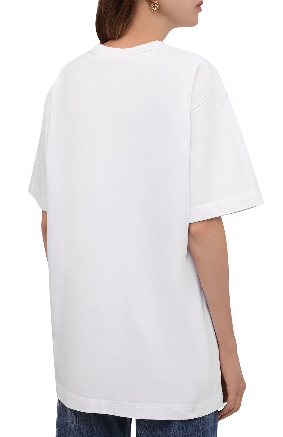 Хлопковая футболка ALEXANDER WANG белого цвета по цене 15700 руб., арт. UCC4211467, фото 4 Хлопковая футболка ALEXANDER WANG, арт. UCC4211467, фото 4