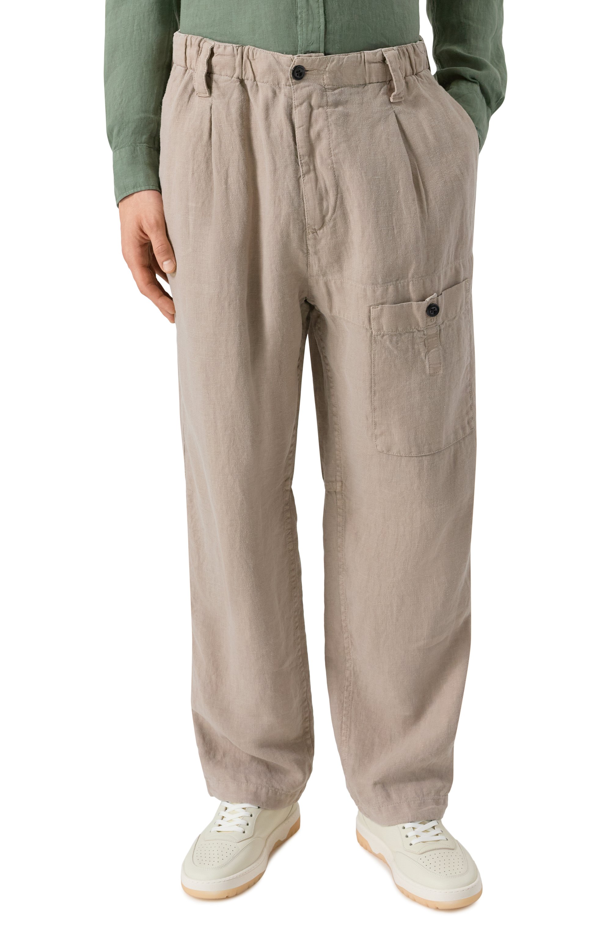 Льняные брюки C.P. COMPANY, арт. 18CMPA270A1103410, фото 3