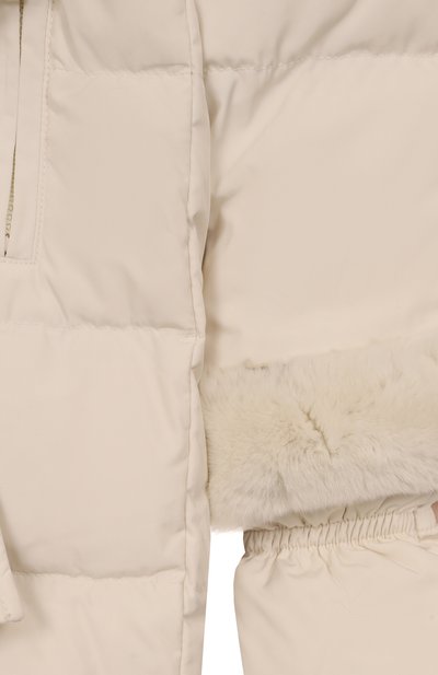 Пуховое пальто с отделкой из лисы YVES SALOMON ENFANT, арт. 25WEM920XXD0XW/8A-10A, фото 3