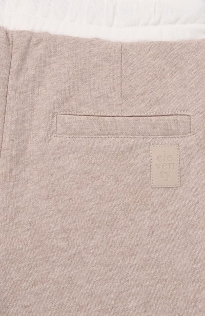 Хлопковые шорты ELEVENTY бежевого цвета по цене 13350 руб., арт. EY6Q89/Z3716_001, фото 3 Хлопковые шорты ELEVENTY, арт. EY6Q89/Z3716_001, фото 3