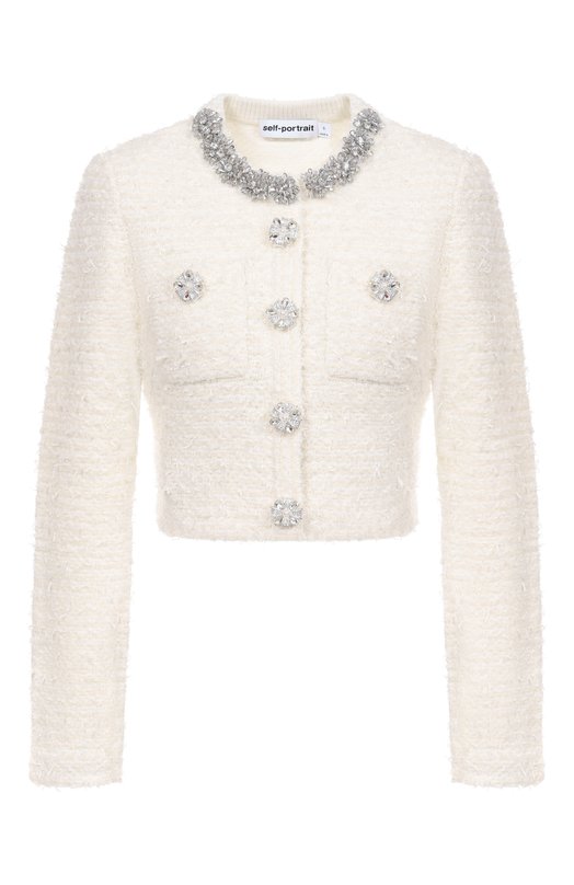 Кардиган self-portrait AW25028JC Кремовый AW25028JC