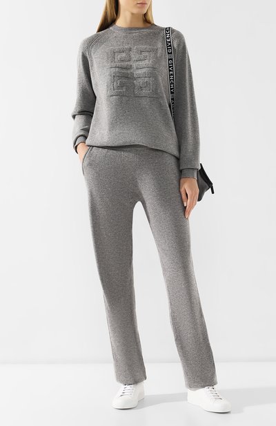 Однотонные кашемировые брюки свободного кроя GIVENCHY, арт. BW50834Z2U, фото 2