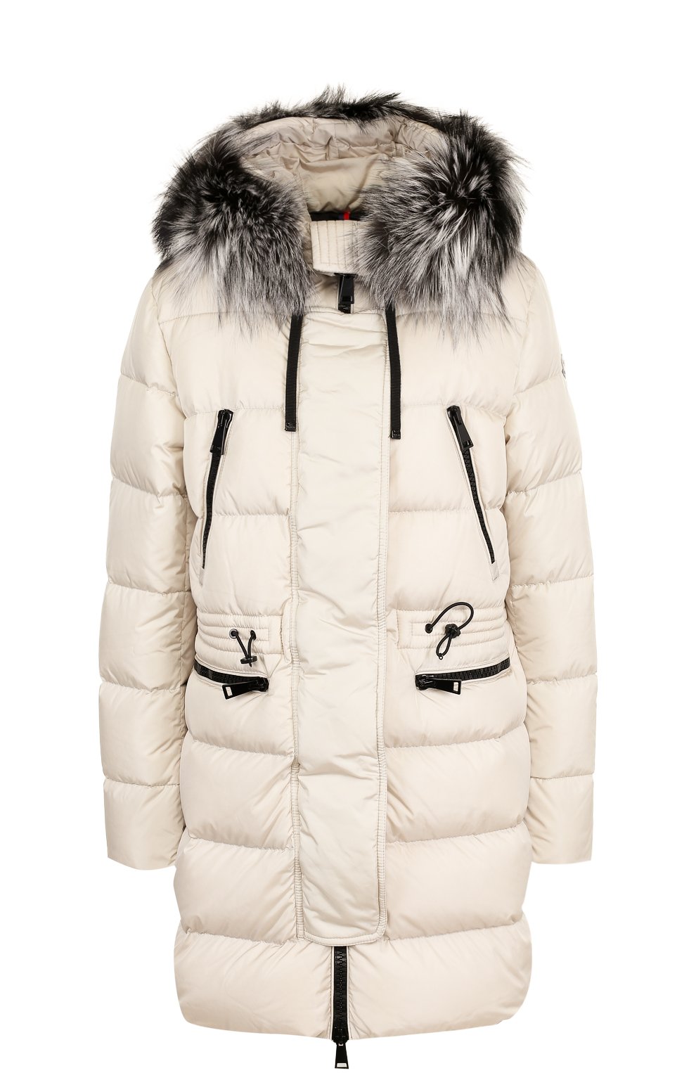 Приталенный стеганый пуховик с меховой отделкой капюшона MONCLER, арт. C2-093-49885-25-54155, фото 1