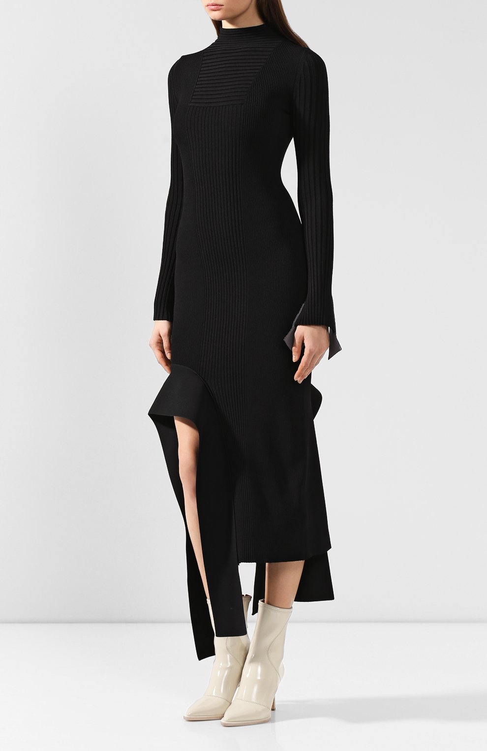 Платье OFF-WHITE черного цвета по цене 179000 руб., арт. 0WHI017F19B700501000, фото 3 Платье OFF-WHITE, арт. 0WHI017F19B700501000, фото 3