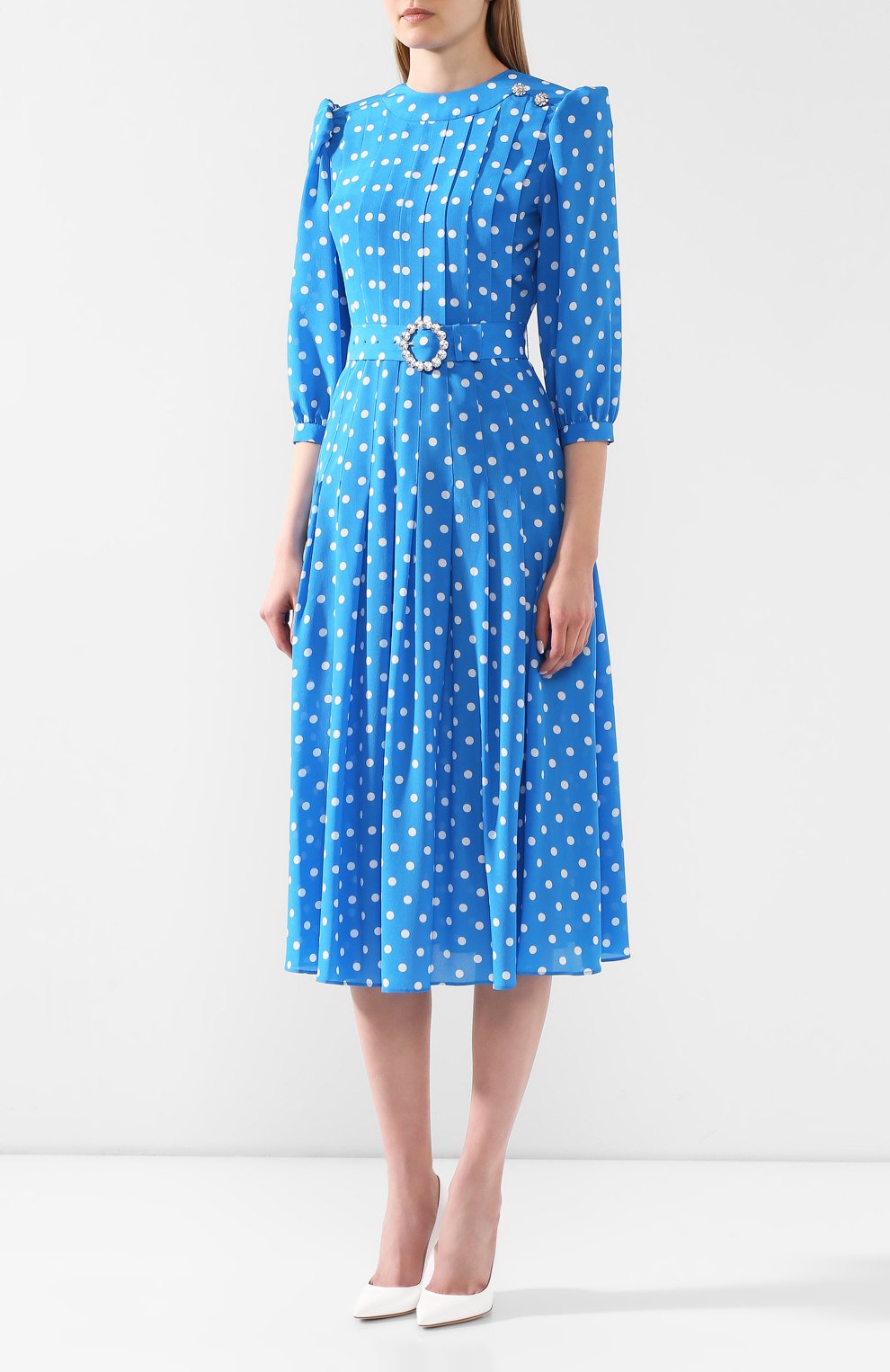 Шелковое платье ALESSANDRA RICH, арт. FAB2016-F2818, фото 3