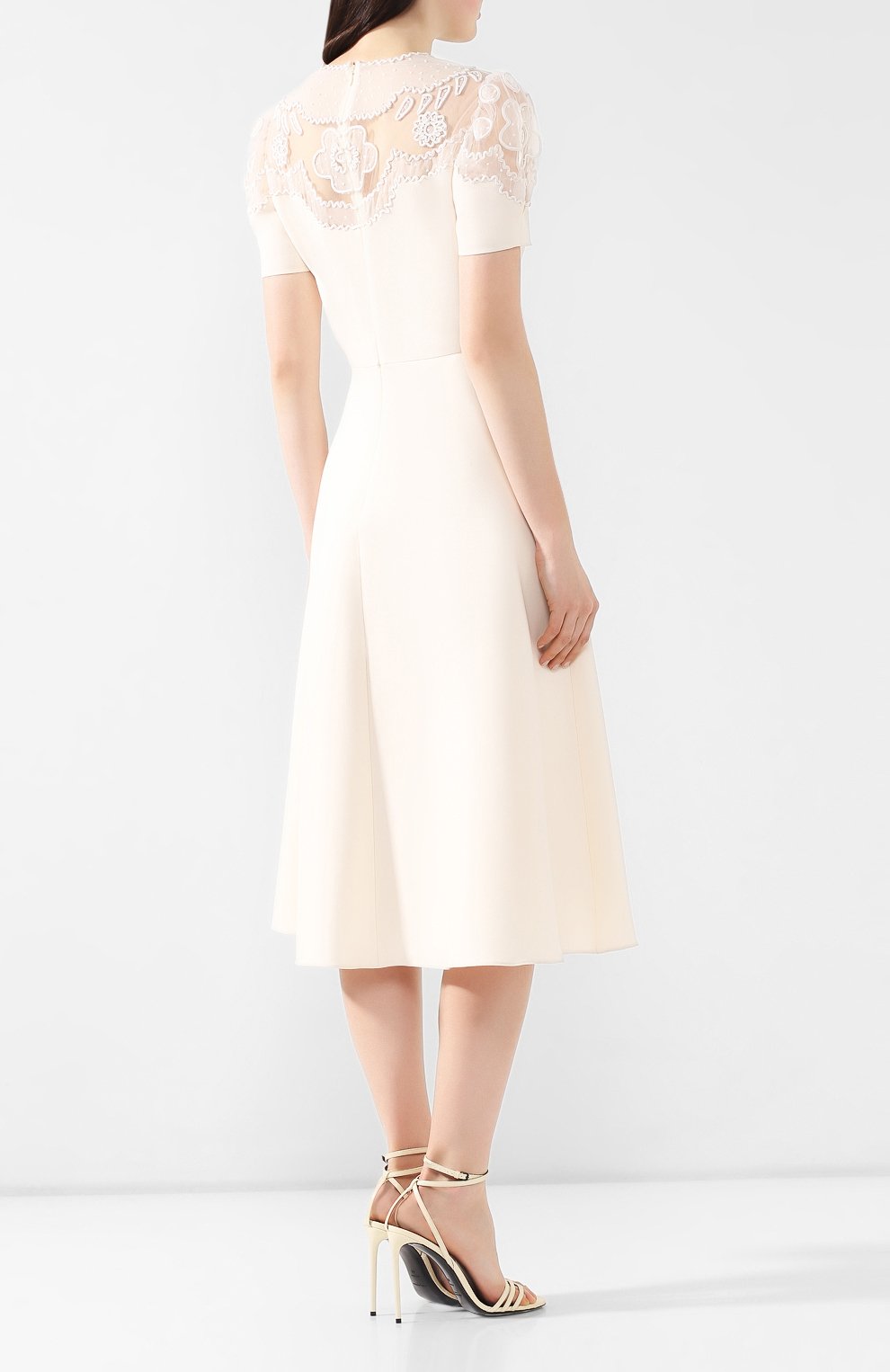 Платье из смеси шерсти и шелка VALENTINO, арт. RB0VAD311CF, фото 4