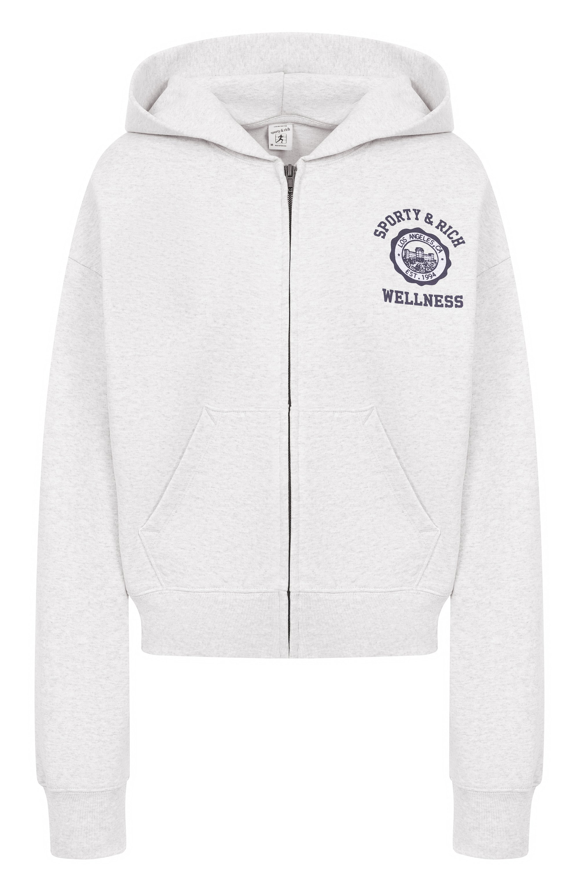 Хлопковая толстовка SPORTY AND RICH, арт. ST068508033GY03, фото 1