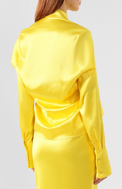 Атласная блузка BALENCIAGA, арт. 571094/TA021, фото 4
