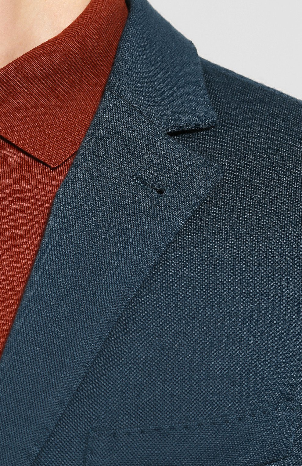 Кашемировый пиджак LORO PIANA синего цвета по цене 311500 руб., арт. FAL0732, фото 5 Кашемировый пиджак LORO PIANA, арт. FAL0732, фото 5
