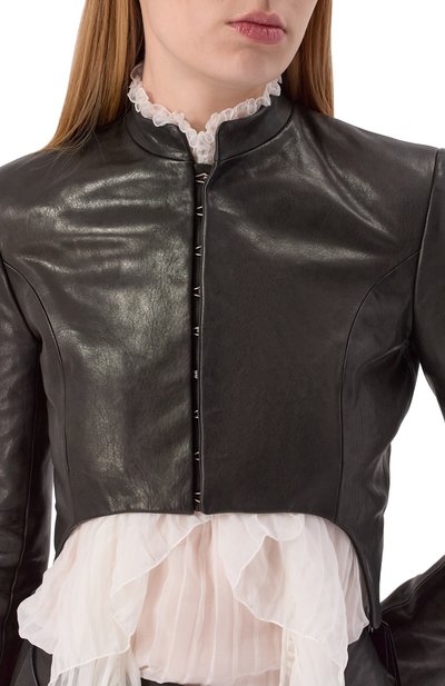 Кожаная куртка ANN DEMEULEMEESTER, арт. B0013410/LT137, фото 5