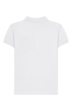 Детское хлопковое поло MOSCHINO белого цвета, арт. HRM03Y/LFA01/4-8 | Фото 2 (Рукава: Короткие; Материал внешний: Хлопок; Тематический товар: Teddy Bear; Автоматизация состава: Проставлено; Автоматизация ТО: Проставлено; Ростовка одежда: 4 года | 104 см, 5 лет | 110 см, 6 лет | 116 см, 8 лет | 128 см)