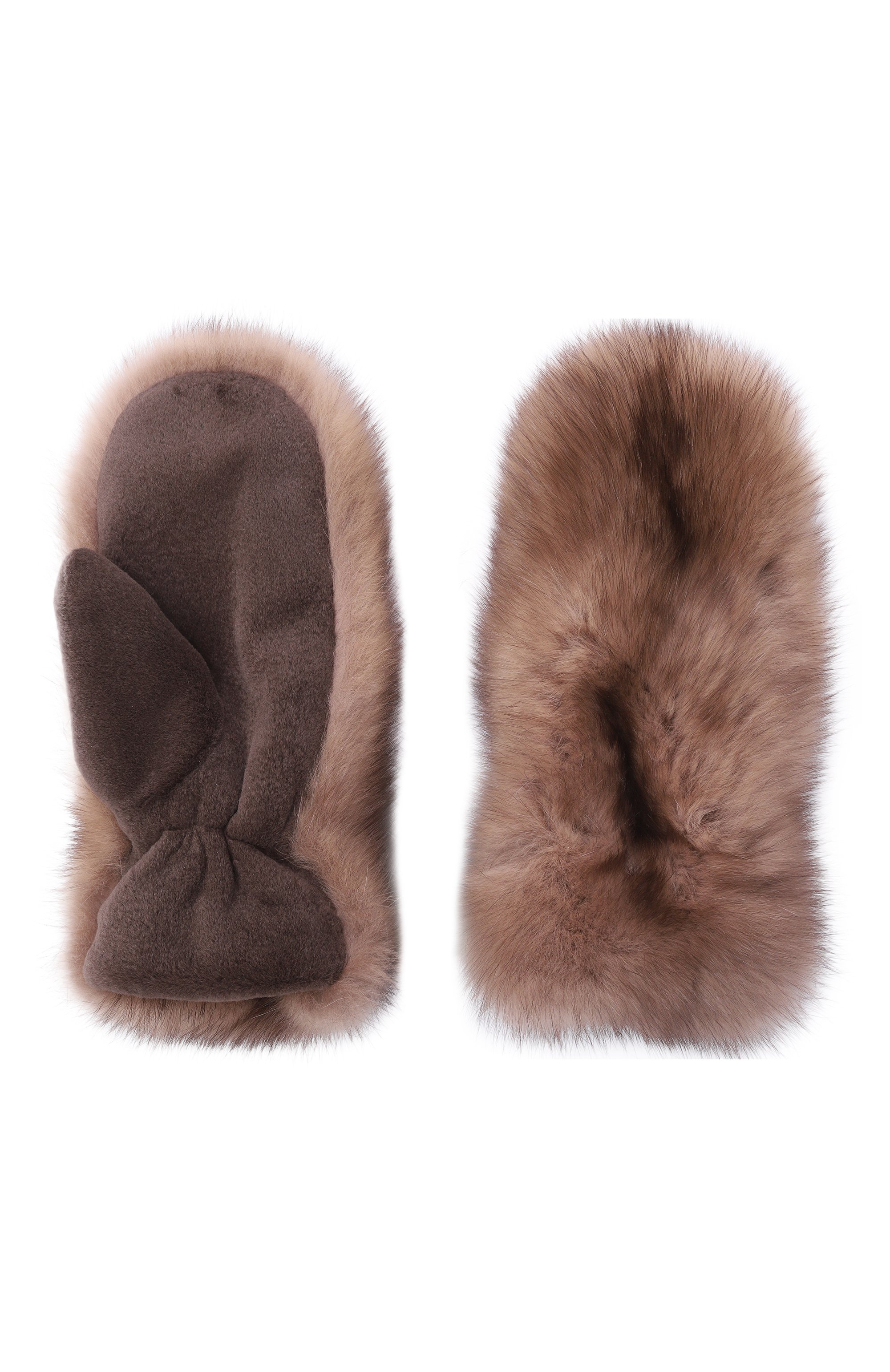 Меховые варежки из соболя и норки MVST, арт. MGL-01 SABLE TORTOR+MINK, фото 2