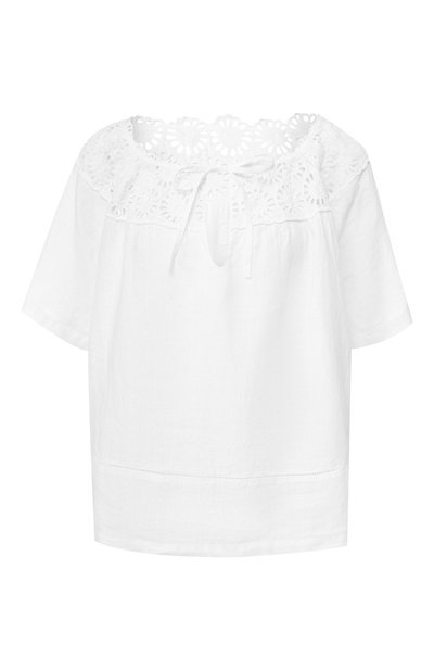 Женский льняной топ 120% LINO, арт. P0W1967/B317/000