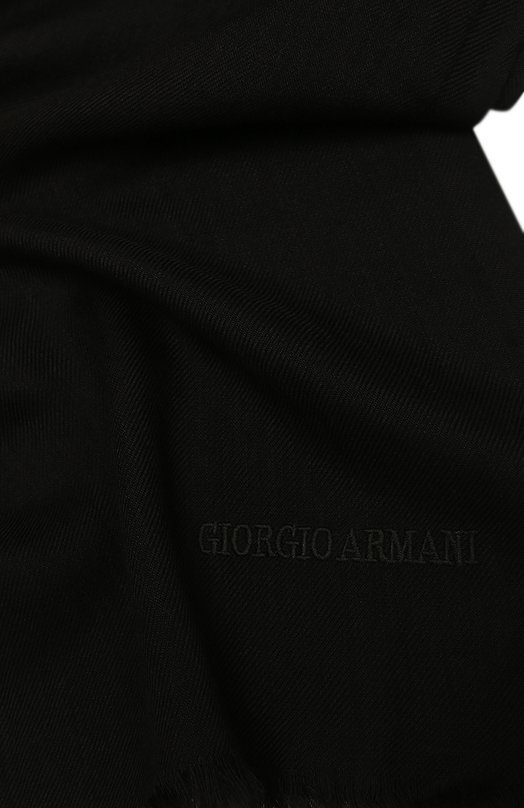 Кашемировый шарф Giorgio Armani 745212/9A118 Чёрный  745212/9A118 Фото 3