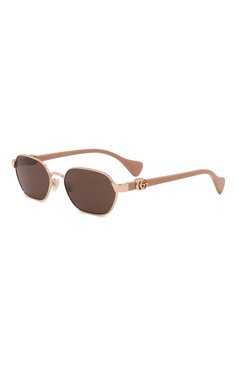 Женские солнцезащитные очки GUCCI коричневого цвета, арт. GG1593S 003 | Фото 1 (Региональные ограничения белый список (Axapta Mercury): Не проставлено; Нос: Не проставлено; Материал: Металл; Тип очков: С/з; Оптика Гендер: оптика-женское)