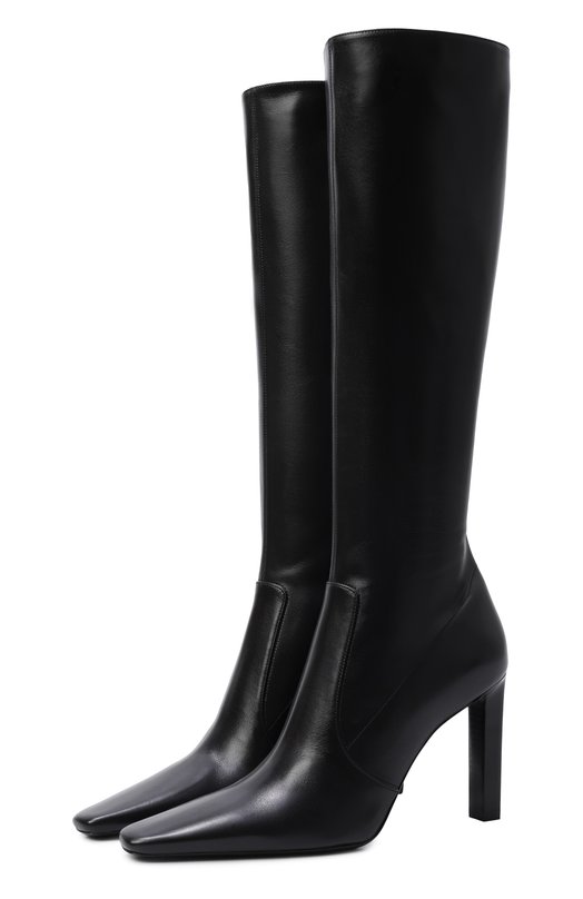 Кожаные сапоги Francoise Saint Laurent 841574/AAE61 Чёрный 841574/AAE61