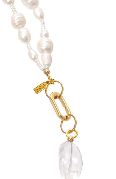 Колье VIEN белого цвета по цене 25870 руб., арт. 2323-101, фото 4 Колье VIEN, арт. 2323-101, фото 4