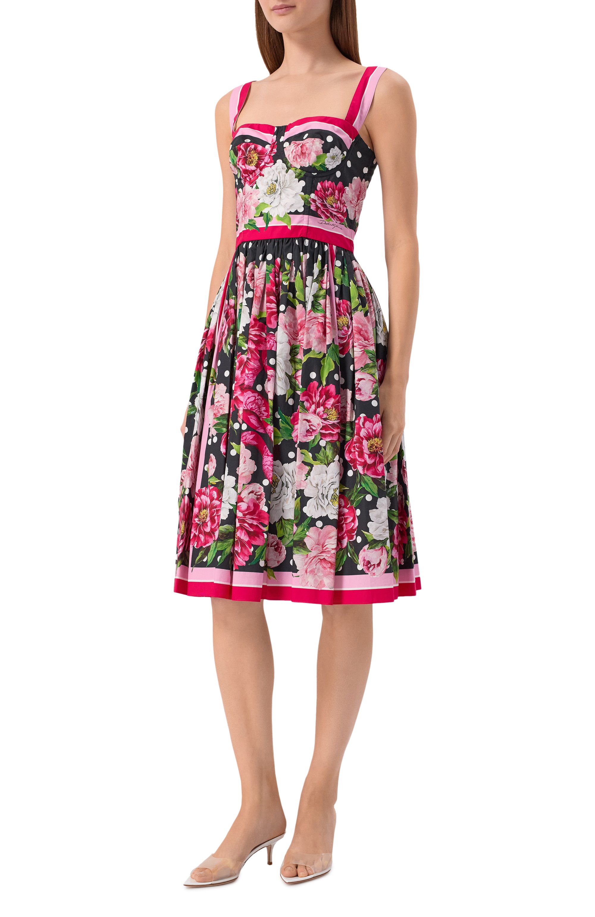 Хлопковое платье DOLCE & GABBANA, арт. I6JP3W/HH5ER, фото 3