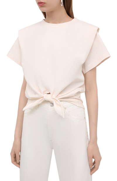 Хлопковая футболка ISABEL MARANT, арт. TS0780-21P027I/ZELIT0, фото 3