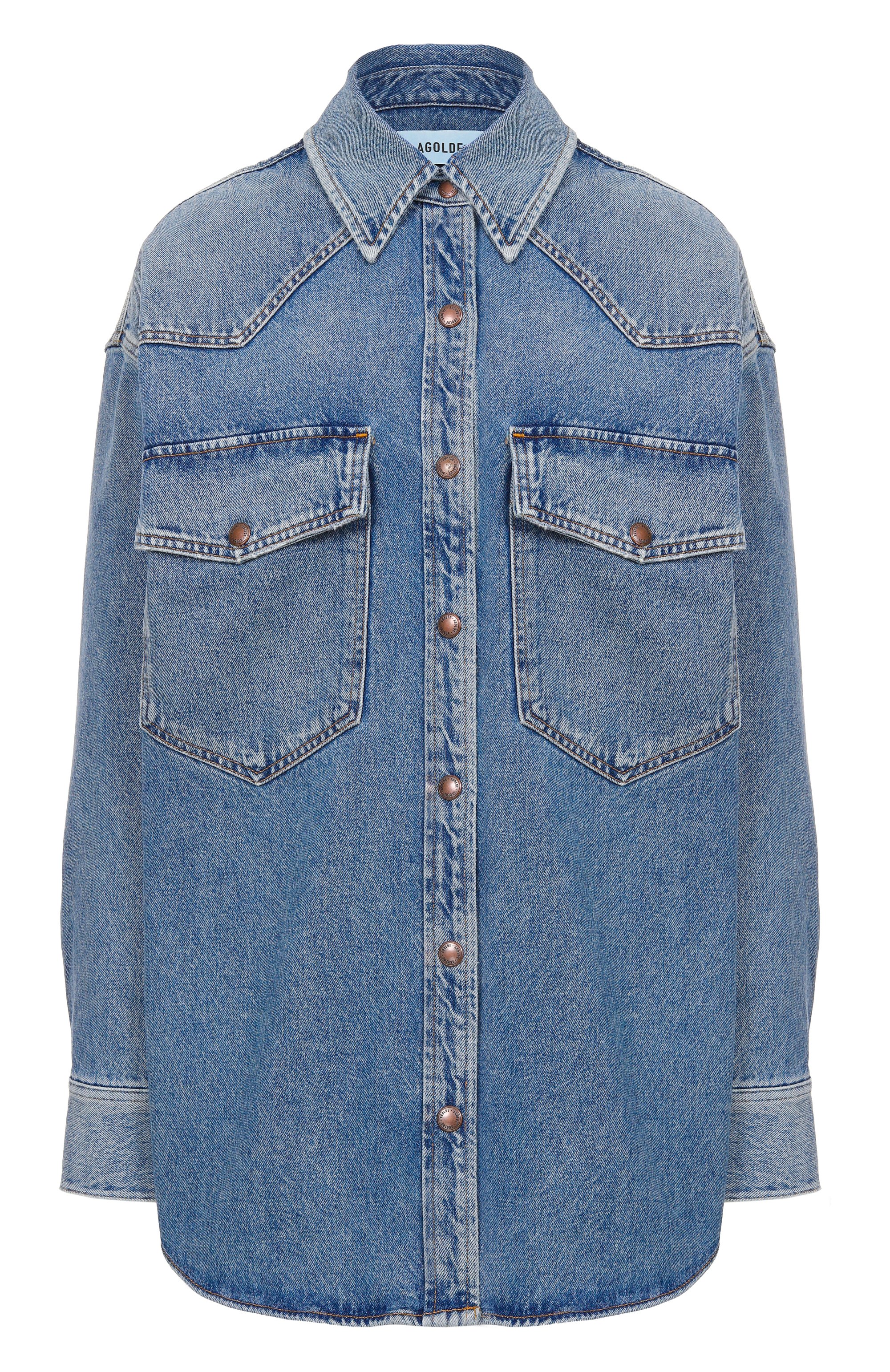 Джинсовая рубашка AGOLDE, арт. A7357B1463, фото 1