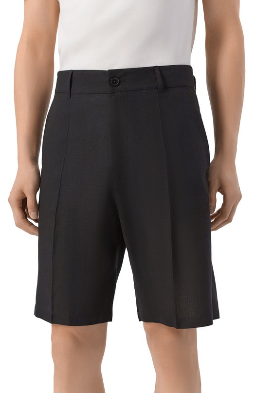 Шорты изо льна и вискозы HINNOMINATE HMABM01557 Чёрный  HMABM01557 Фото 3