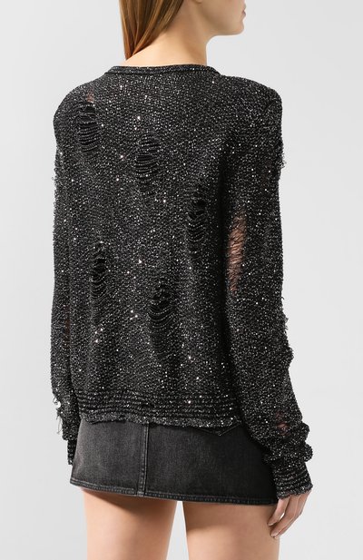 Кардиган BALMAIN черного цвета по цене 199500 руб., арт. TF17531/K019, фото 4 Кардиган BALMAIN, арт. TF17531/K019, фото 4