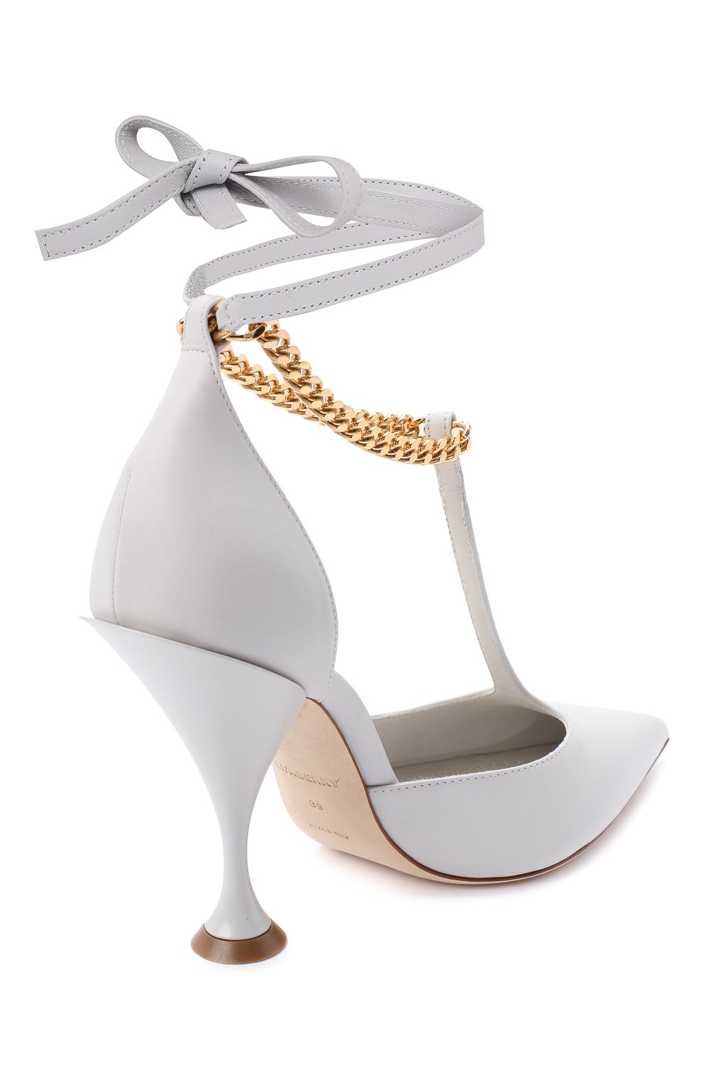 Кожаные туфли BURBERRY, арт. 8032030, фото 4