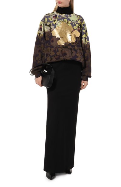 Хлопковый свитшот DRIES VAN NOTEN фиолетового цвета по цене 57850 руб., арт. 232-011127-7643, фото 2 Хлопковый свитшот DRIES VAN NOTEN, арт. 232-011127-7643, фото 2