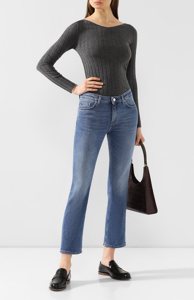 Джинсы TOTEME голубого цвета по цене 14500 руб., арт. STRAIGHT DENIM 32 193-233-741, фото 2 Джинсы TOTEME, арт. STRAIGHT DENIM 32 193-233-741, фото 2
